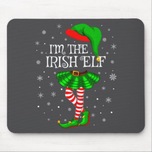 Irish Elf Christmas Matching Family Women Girls El Mouse Mat