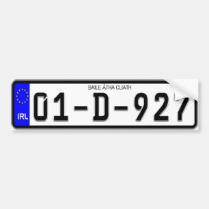 Irish Euro License Plate Bumper Sticker