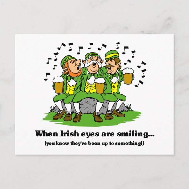 Irish eyes are smiling postcard (Front)