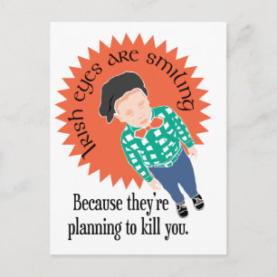 Irish Eyes are Smiling... Postcard