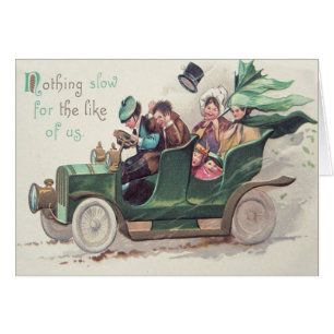 Irish Family Antique Car Driving