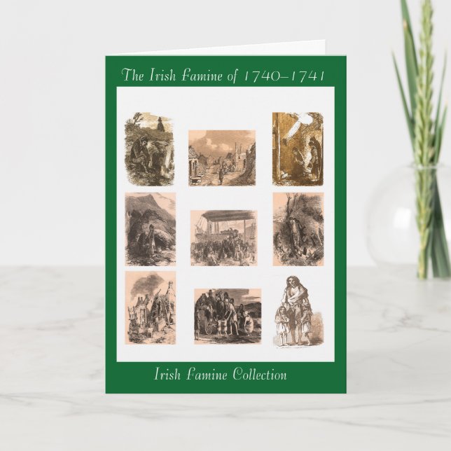 Irish Famine collection special greeting-card Card (Front)