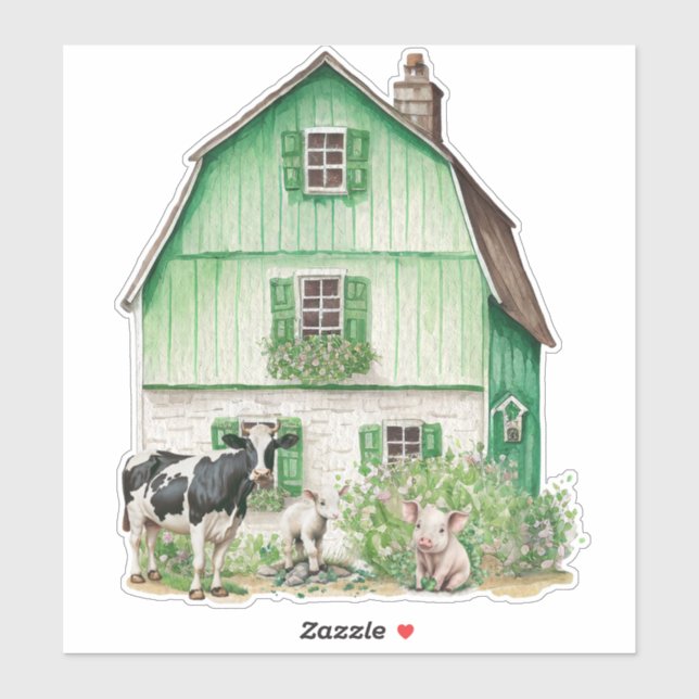 Irish Farmhouse | Green Barn (Sheet)
