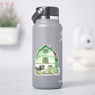 Irish Farmhouse   Green Barn Sticker