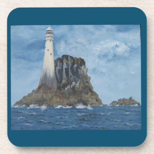 Irish Fastnet Lighthouse, County Cork Ireland, Set Coaster