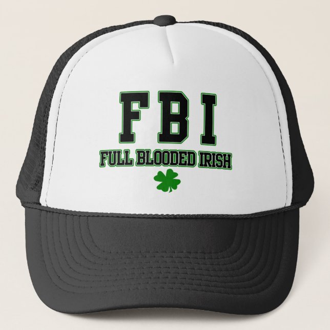 Irish FBI Full Blooded Irish Hat (Front)