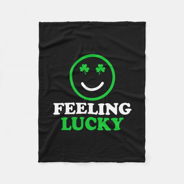 Irish Feeling Lucky Fleece Blanket (Front)