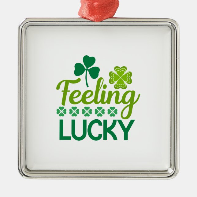 Irish Felling Lucky Metal Tree Decoration (Front)