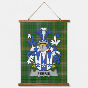 Irish Ferris Coat of Arms Family Crest Hanging Tapestry