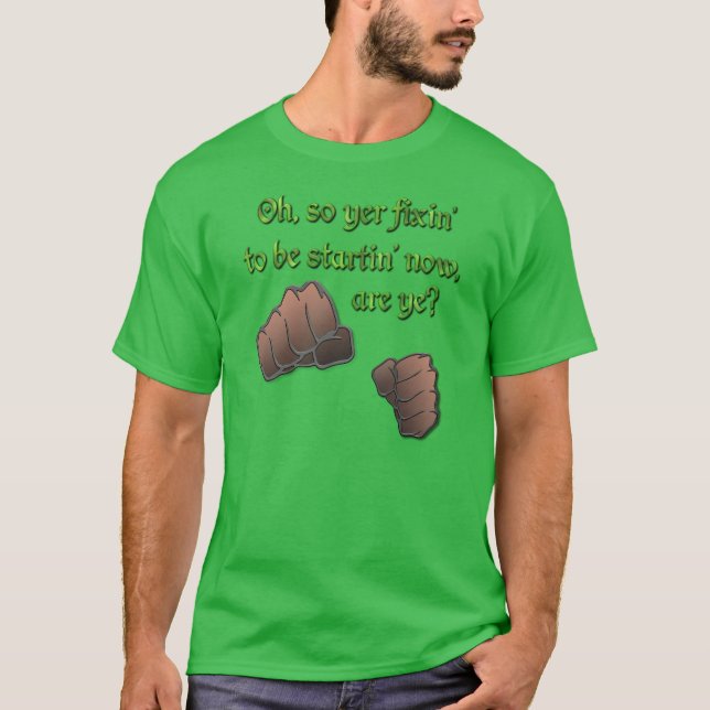 Irish Fighting Words T-Shirt (Front)