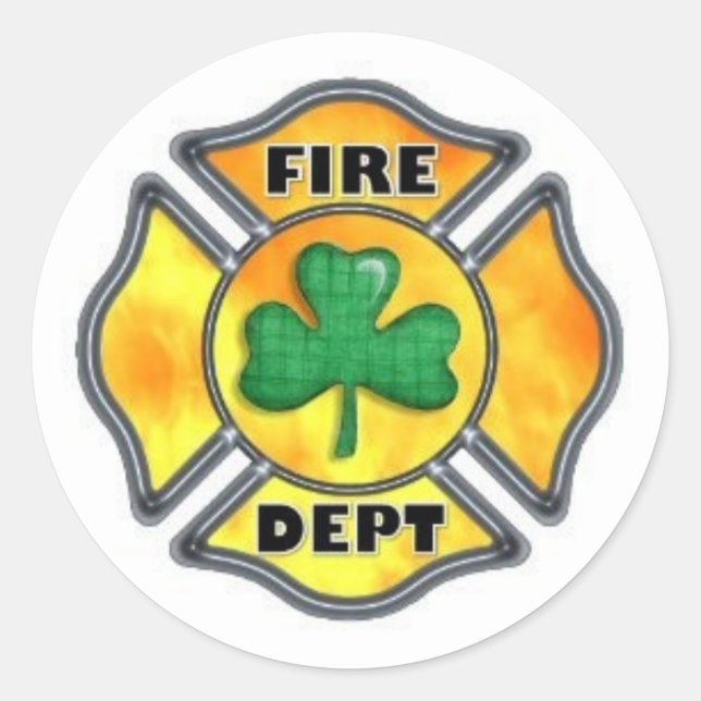 Irish Fire Dept Sticker (Front)