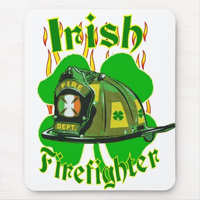 Irish firefighter mouse mat (Front)