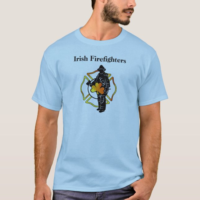 Irish Firefighter Theme Apparel T-Shirt (Front)