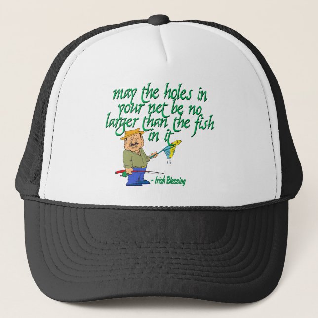 Irish Fishing Blessing Trucker Hat (Front)