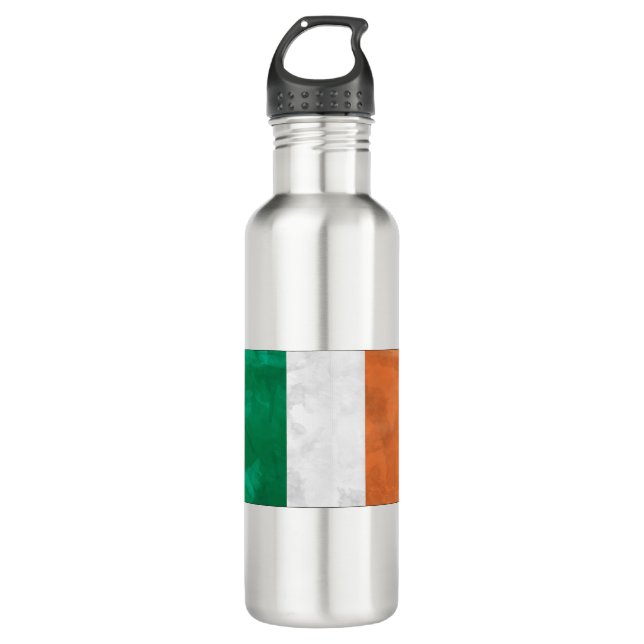 irish flag 710 ml water bottle (Front)