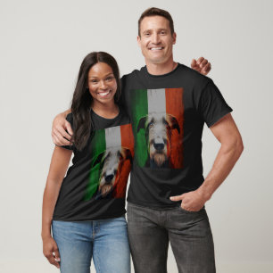 Irish Flag and Wolfhound  T-Shirt