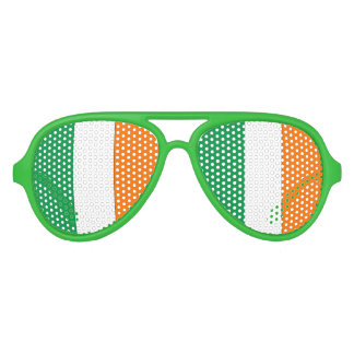 Irish Flag - Aviator Party Shades! Sunglasses