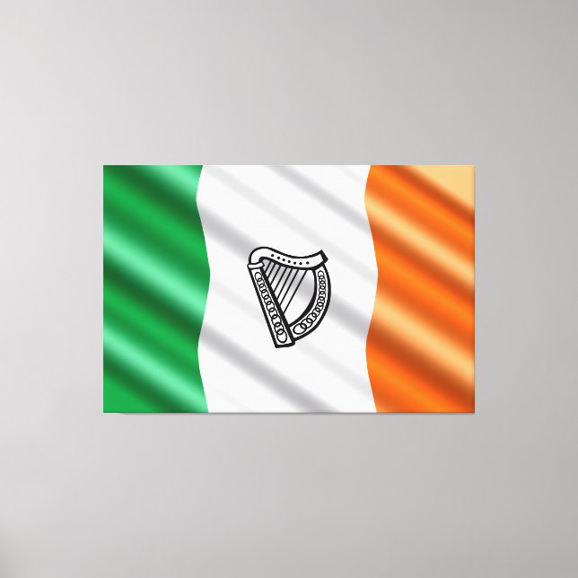 Irish flag canvas print (Front)