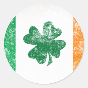 Irish Flag Classic Round Sticker