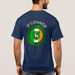 Irish Flag Clover Celtic Knot - O'Connor T-Shirt