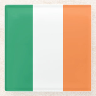 Irish Flag coastercn Glass Coaster