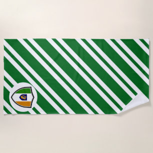 Irish flag-coat arms beach towel