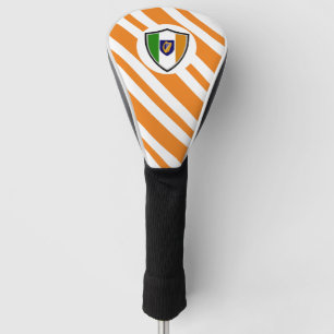 Irish flag-coat arms golf head cover