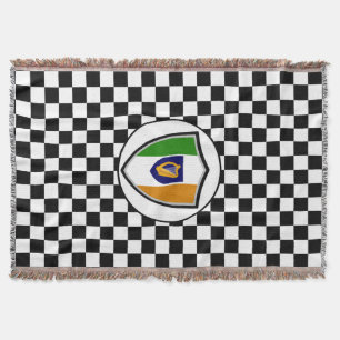 Irish flag-coat arms throw blanket