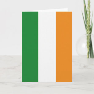 Irish Flag Colors Simple Card