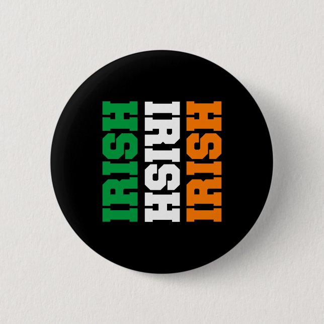 Irish Flag Colours for St Patricks 6 Cm Round Badge (Front)