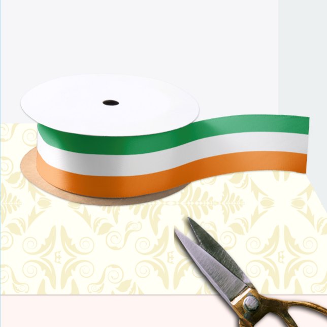 Irish flag colours ribbon, Ireland /sports Satin Ribbon (Creator Uploaded)