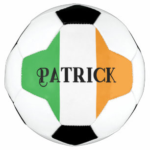 Irish Flag Custom Name Green and Orange Football