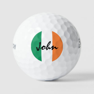 Irish Flag Custom Name ssf gbcn Golf Balls