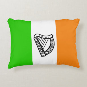 Irish flag decorative cushion