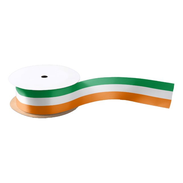 Irish flag gift ribbon for St Patricks Day party Satin Ribbon (Spool)