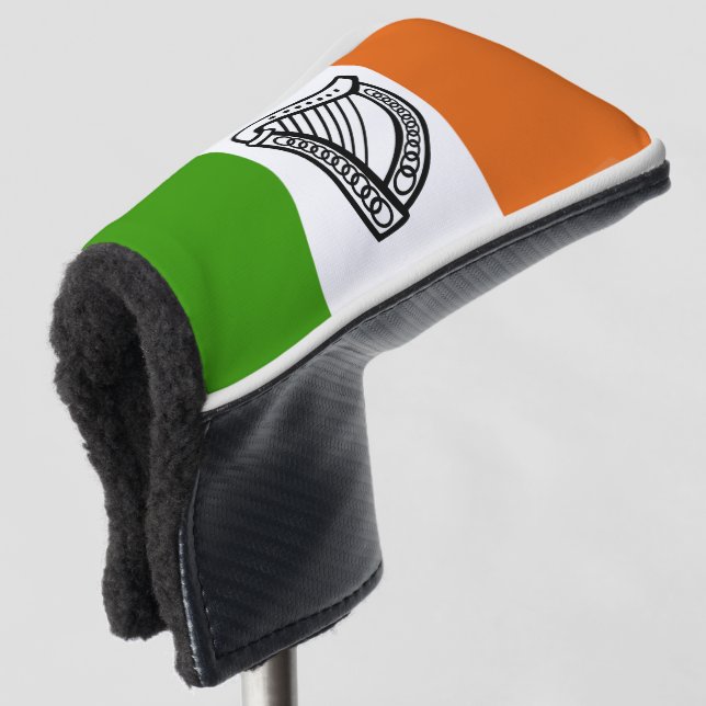 Irish flag golf head cover (3/4 Front)