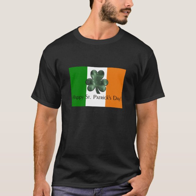 Irish Flag - Happy St. Patrick's Day Tee (Front)