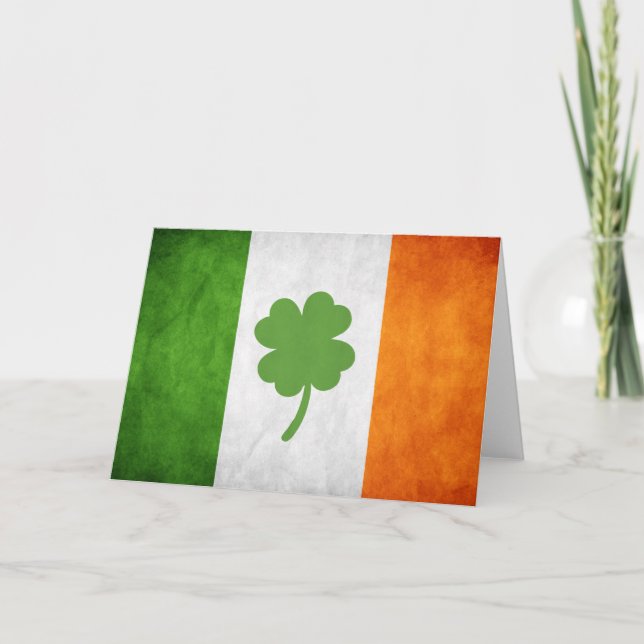 Irish Flag Holiday Card (Front)