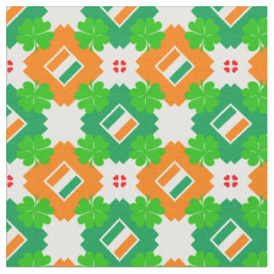 Irish Flag & Ireland Fabric fashion /Shamrock