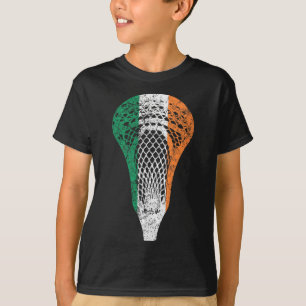 Irish Flag Ireland Lacrosse T-Shirt