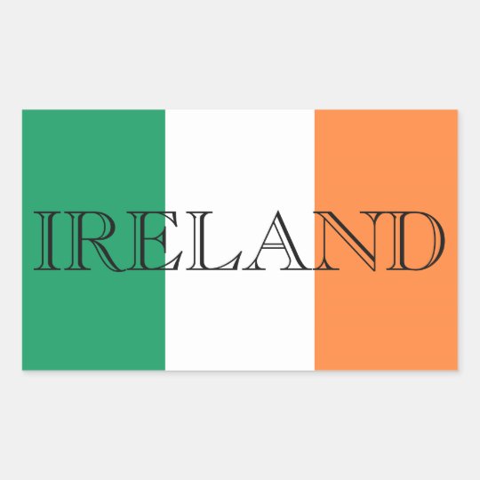 Irish Flag Ireland Letters Sticker | Zazzle.co.uk