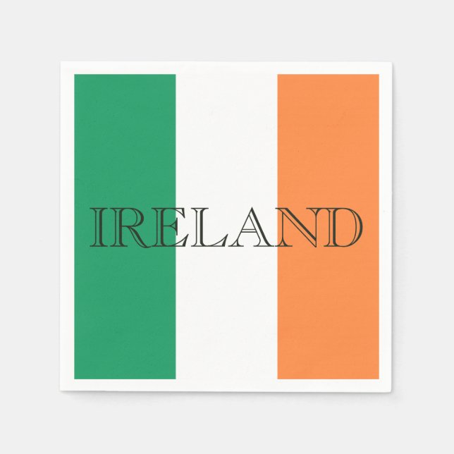 Irish Flag Ireland pncnt Napkin (Front)