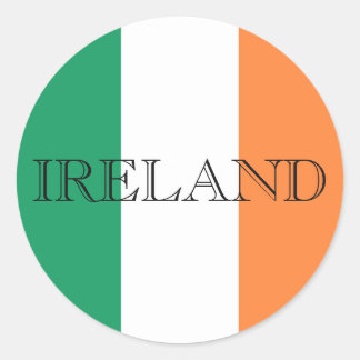 Irish Flag Ireland stkcnt Classic Round Sticker