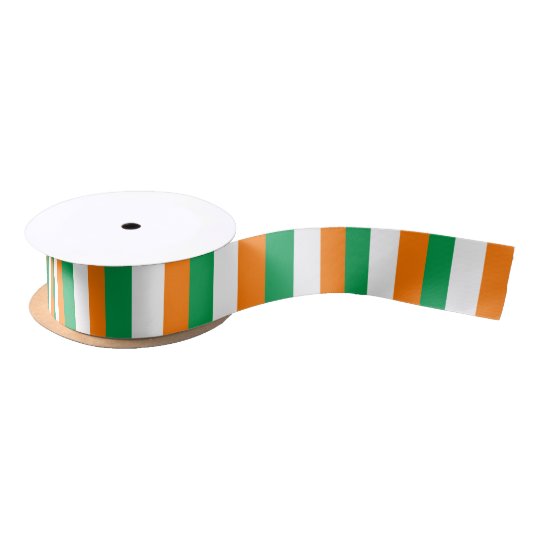 Irish Flag & Ireland travel, holiday /sports Satin Ribbon Zazzle.co.uk