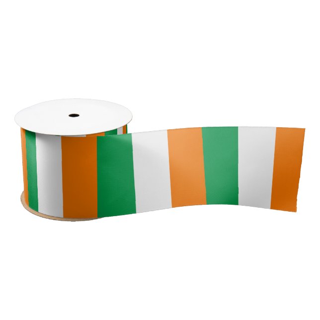 Irish Flag & Ireland travel, holiday /sports Satin Ribbon (Spool)