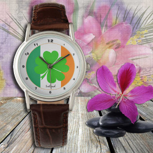 Irish Flag & Ireland trendy fashion / Shamrock Watch