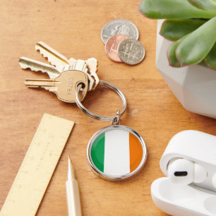 Irish flag key ring