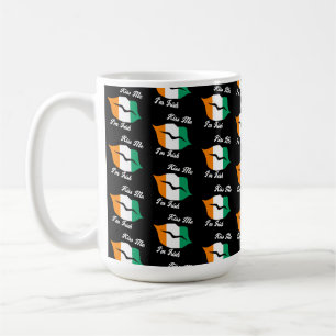 Irish Flag Kisses - Kiss Me I'm Irish St. Paddy's  Coffee Mug