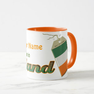 Irish Flag Label Personalise it! Mug