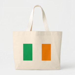 irish flag large tote bag